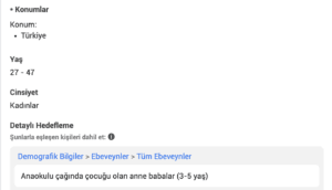 Creating a target audience