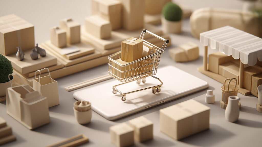 E-ticaret sitelerinde güvenli ödeme altyapılarını gösteren görsel