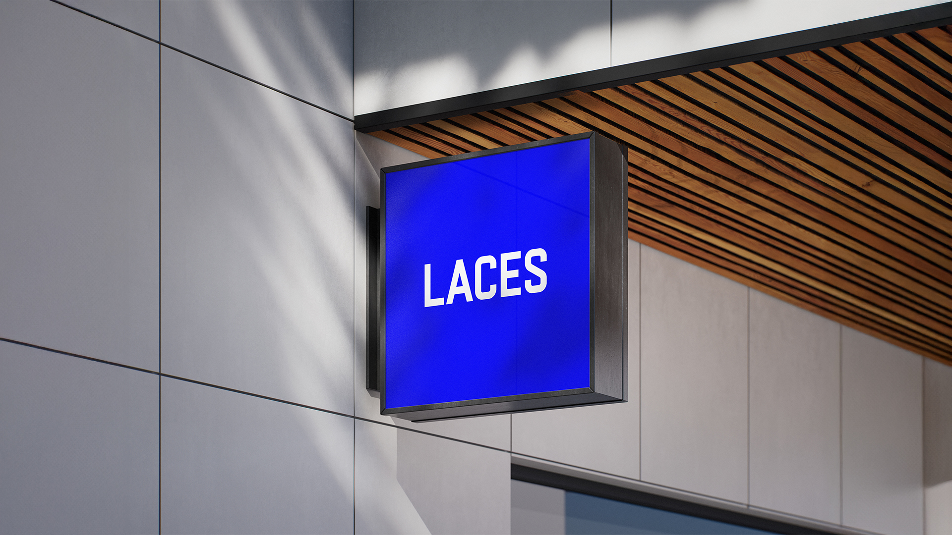 Laces logo tabela tasarımı ve dış mekân marka görünürlüğü